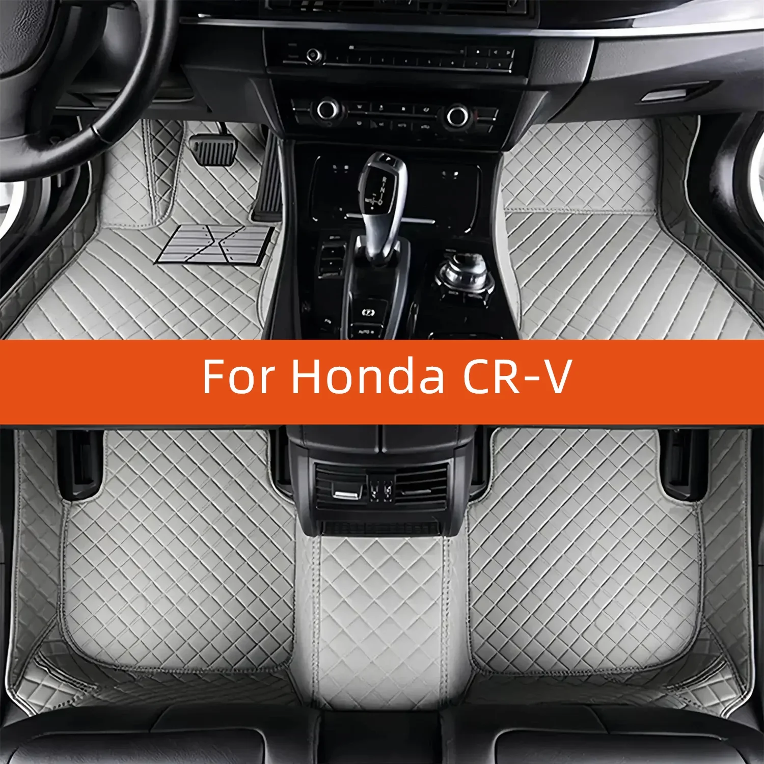 Custom Leather Car Floor Mat For Honda CR-V 2023 2024 2025 2026 2027 2028 Car Mat Interior