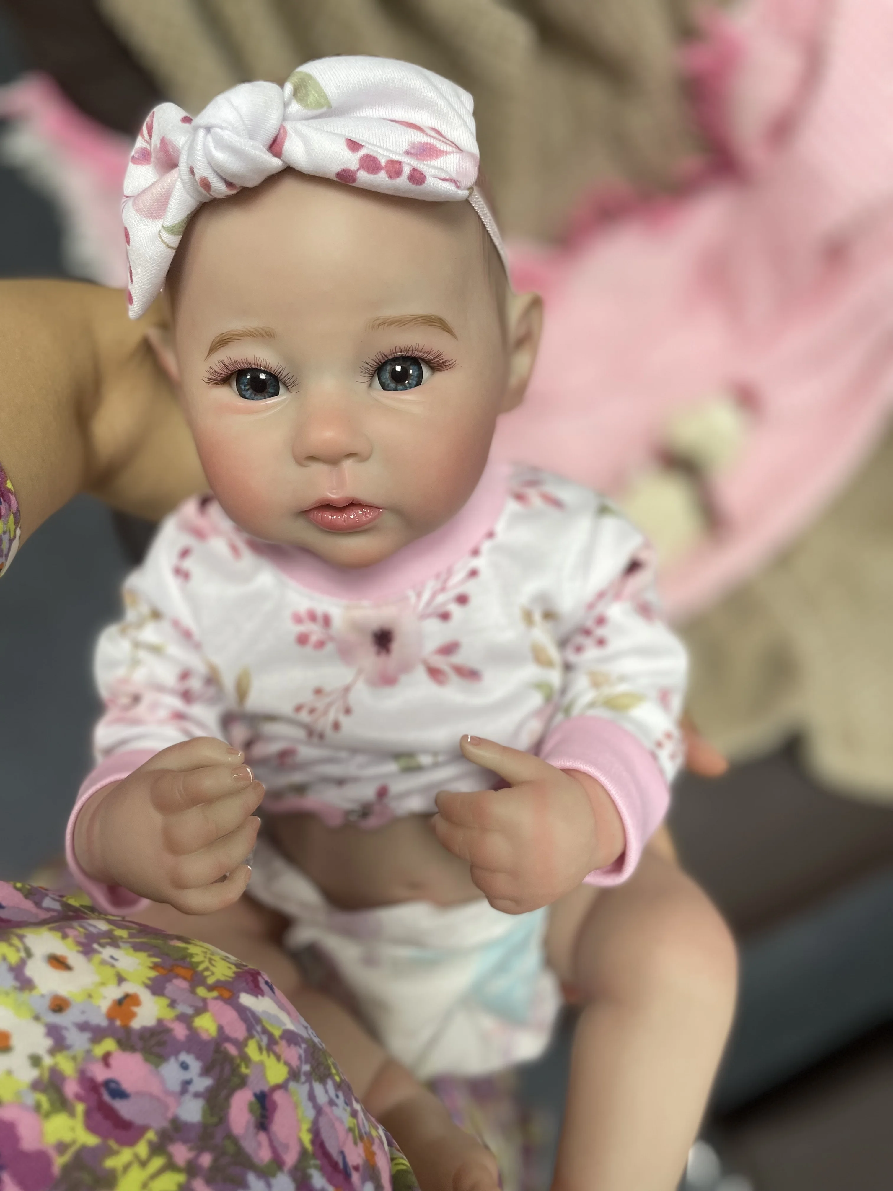 18-calowa realistyczna silikonowa winylowa dziewczyna Raven zmywalna lalka Reborn z malowanymi włosami Bebe Reborn Toys prezent na boże narodzenie