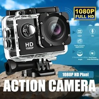 Action Camera Ultra HD 2.0 inch Screen Underwater 30M Waterproof Helmet Video Recording Cameras Outdoor Cycling Mini Sport Cam
