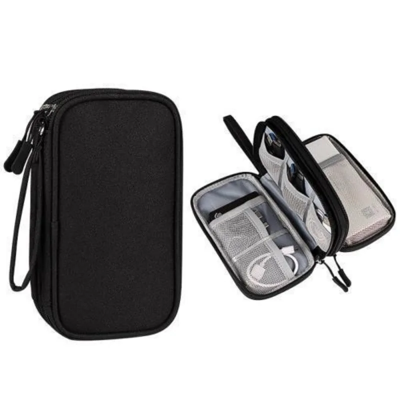 Waterproof Portable Electronic Organizer Travel Accessories Cable Bag Universal Cord Storage Case for Cell Phone, Power Bank