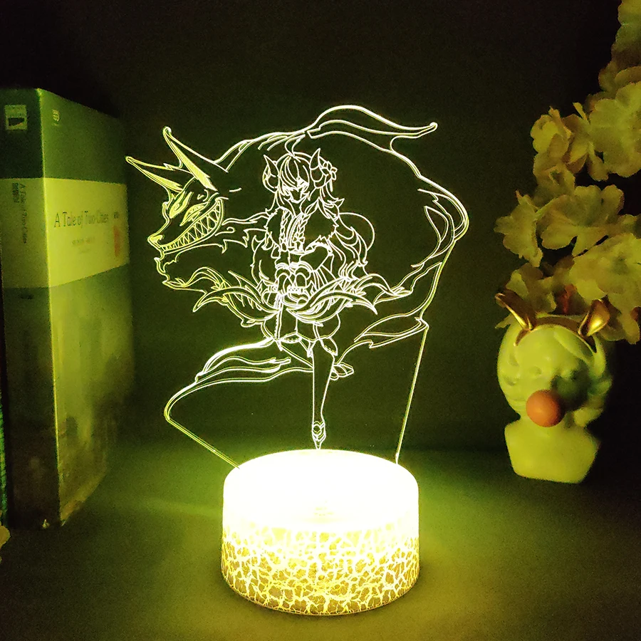 Kindred 3D Night Light for Gaming Room Decoration Cute Birthday Colorful Gift LED Lamp Neon Light Ambient Light Game Light