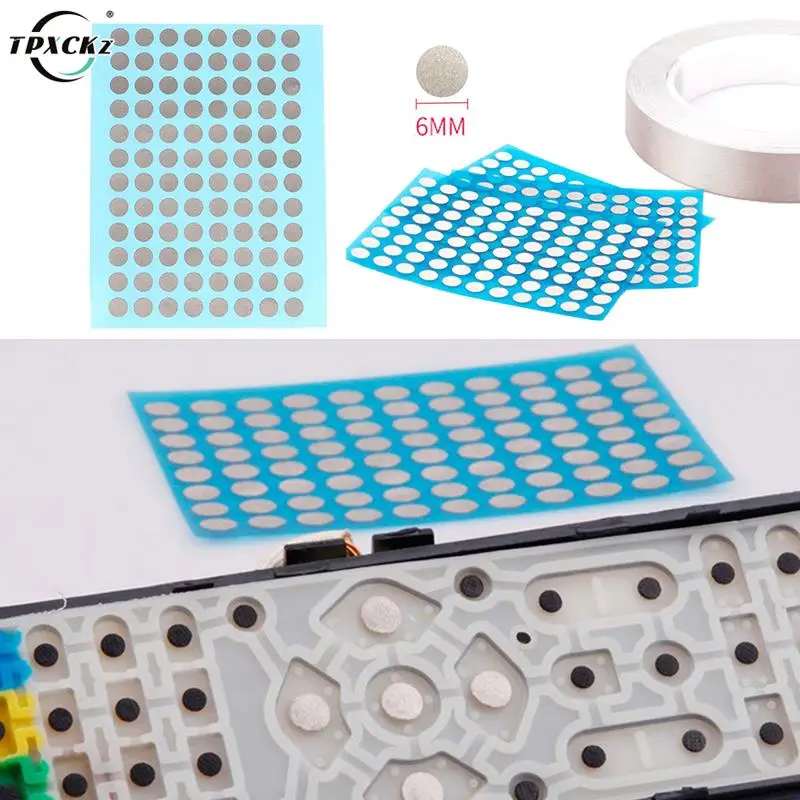 6MM Remote Control Button Repair Conductive Tape Patch Game Console Handle Ps4 Silicone Button Contact Failure Repair