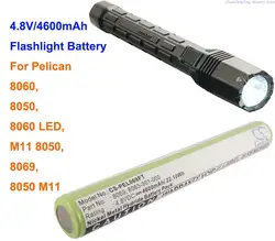 CS 4.8V 4600mAh Flashlight Battery 8063-301-000, 8069, 8060-301-000E for Pelican 8050, 8060, 8060 LED, 8050 M11, 8069, 8050 M11