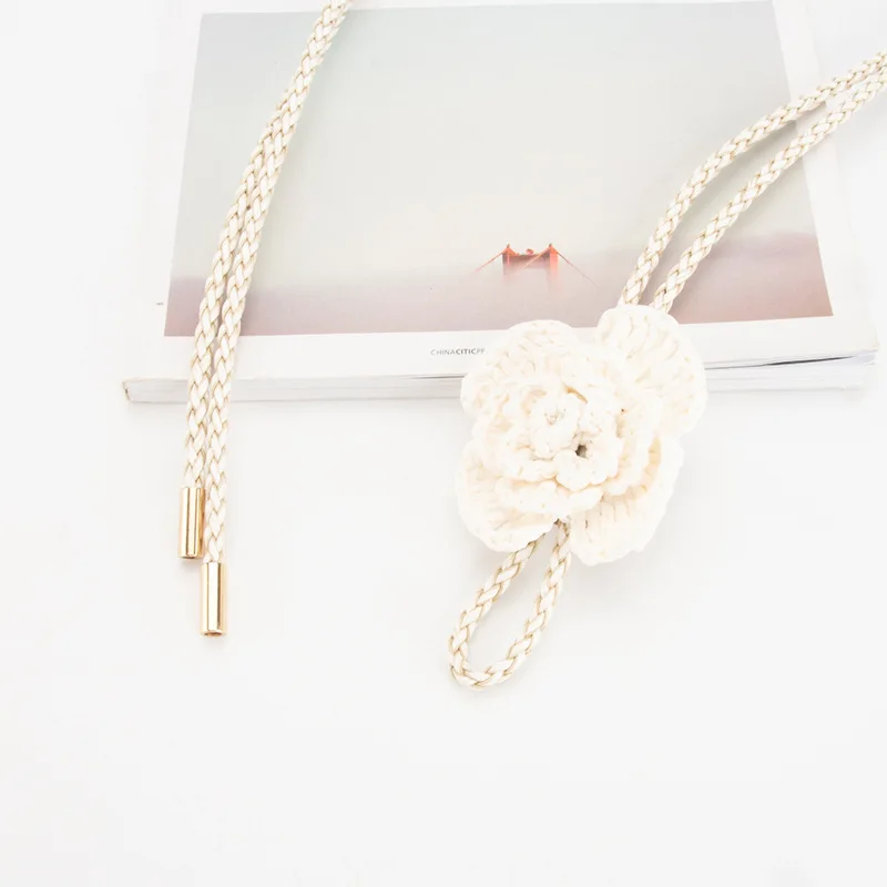 ใหม่โซ่เอวทอ โซ่ตกแต่งชุดสตรี โซ่ดอกไม้อเนกประสงค์