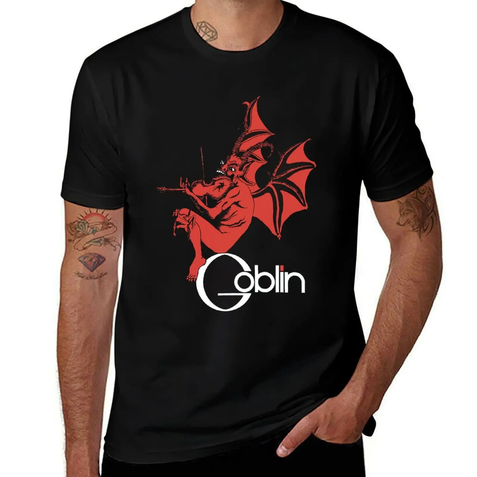 

GOBLIN band, GOBLIN, progresive rock, Dario T-Shirt anime tshirt vintage t shirts Luxury man shirts graphic tee men