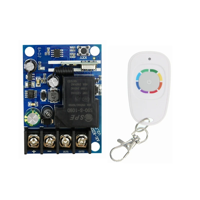 

Controller DC12V 24V 36V 48V 1CH Electrical Switch For Electric Gate Remote Control Fan Remote Control 433 MHZ Programmable