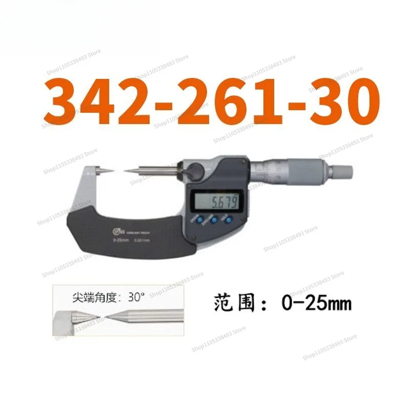 For   Pointed Micrometer High-precision Digital Display Double-pointed Claws Outer Diameter Spiral 342-261-30