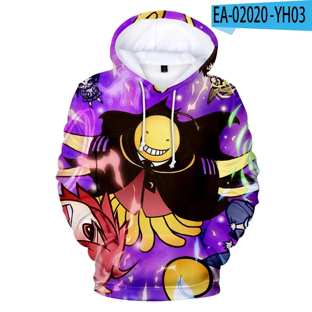 Assassination Classroom Hoodies Koro Sensei 3D Hoodie Boy/Girls Cute Pullover Anime kids Sweatshirts Child Clothes sweetshirts