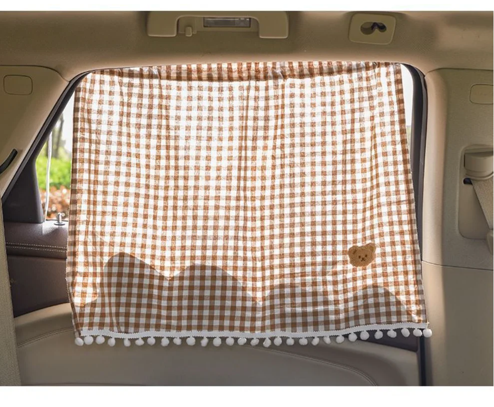 Universal suction-cup rear window sunshade for cars suitable for children's windows baby car sunblock curtain