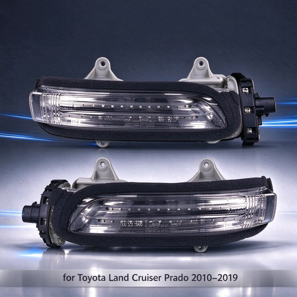 LED Rearview Mirror Turn Signal Light 12V Yellow Side Indicator Lamp For Toyota Land Cruiser Prado 2010-2019 OE 81730-60120-H3