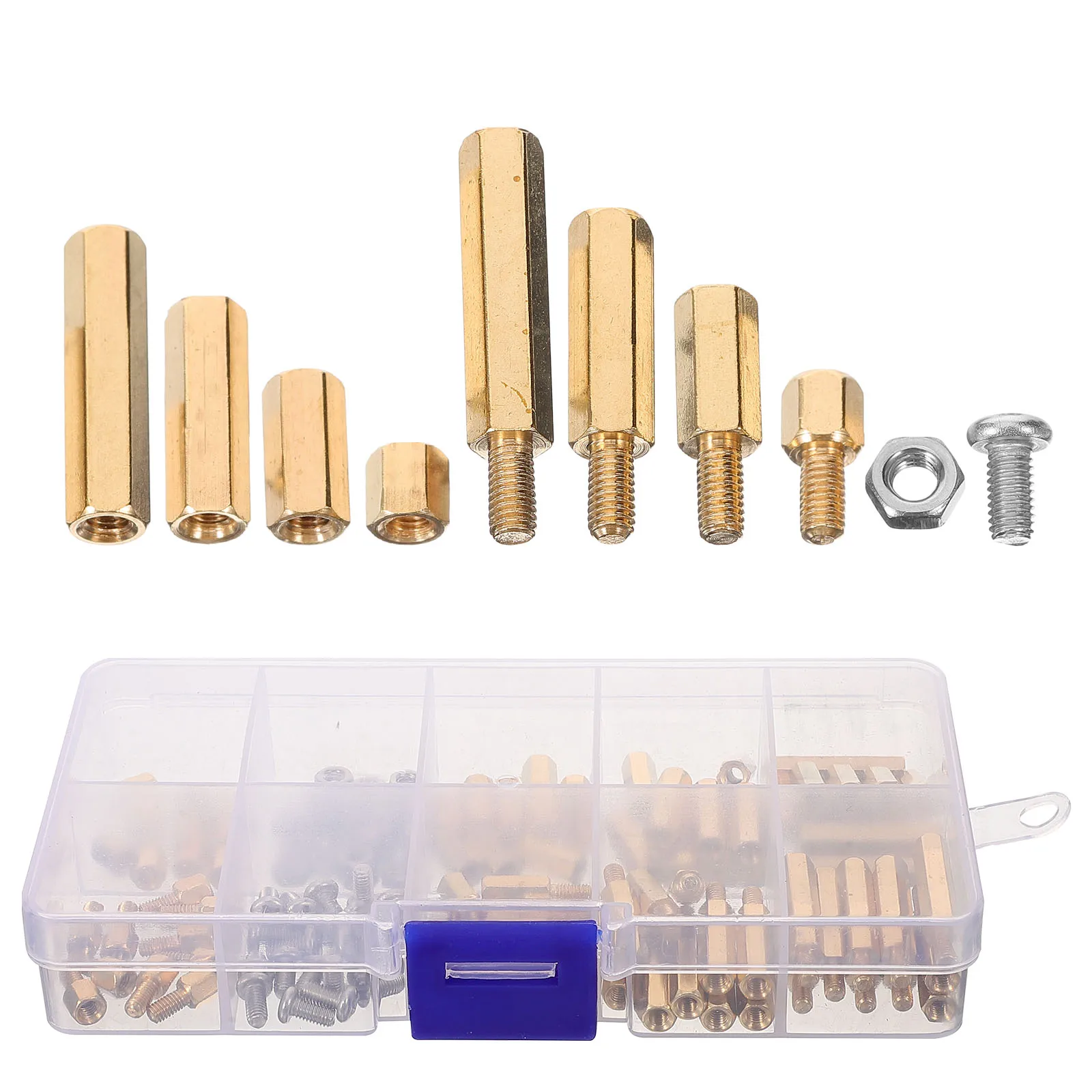 

1 set Set Single Head Copper Screws Nuts Laptop Motherboard PC Case Ceiling Fan Kit