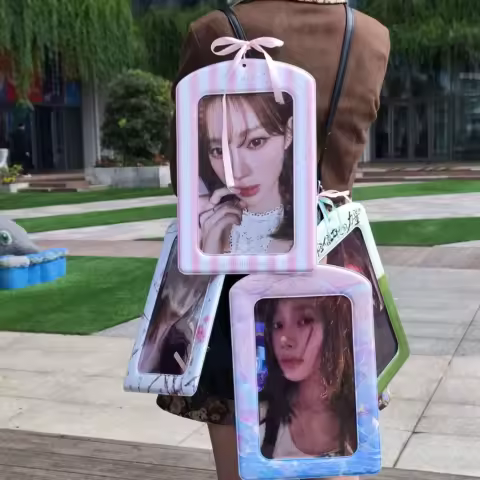 A4 Card Sleeve Large PC Holder for Idol Poster Holders Star Chasing Idols Display Pendant Can't Help Missing U Customizable