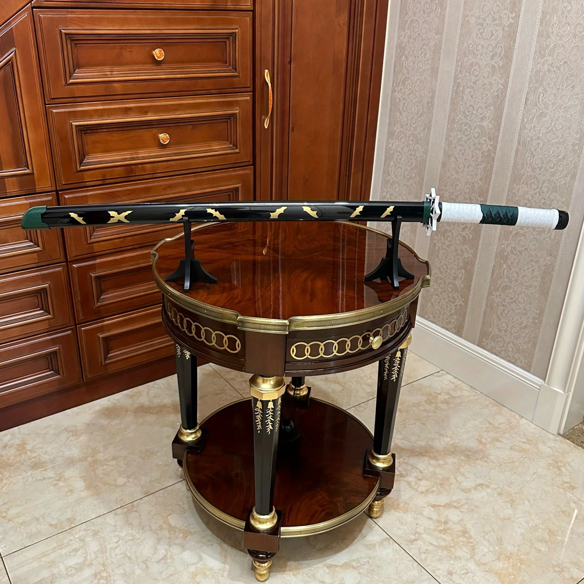 39.3 بوصة شيطان القاتل شينازوجاوا سانيمي خشبية كاتانا السيف الأصلي الساموراي صابر النينجا سكين تأثيري اكسسوارات الدعامة لعبة #4