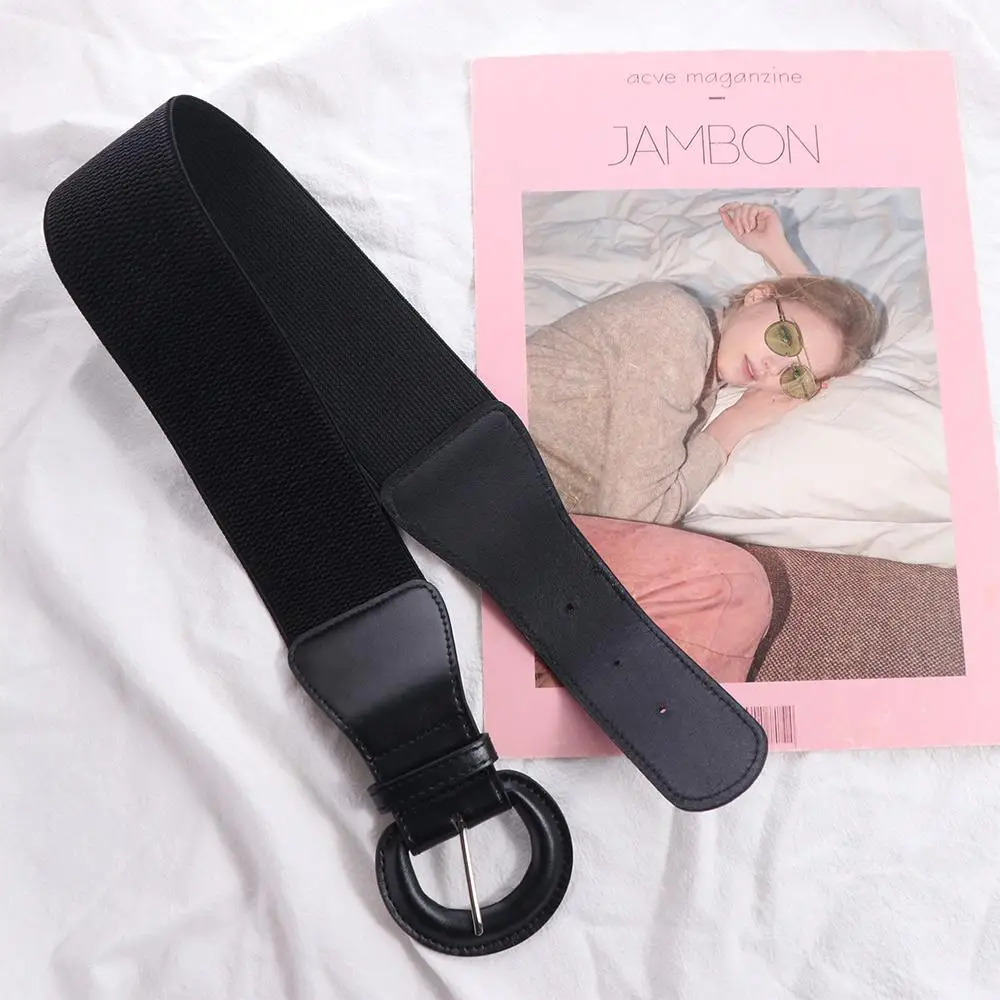 جلد أنيق مطاطا Cummerbunds بلون مطاطا مشد حزام الخصر التخسيس واسعة الخصر مشد فتاة