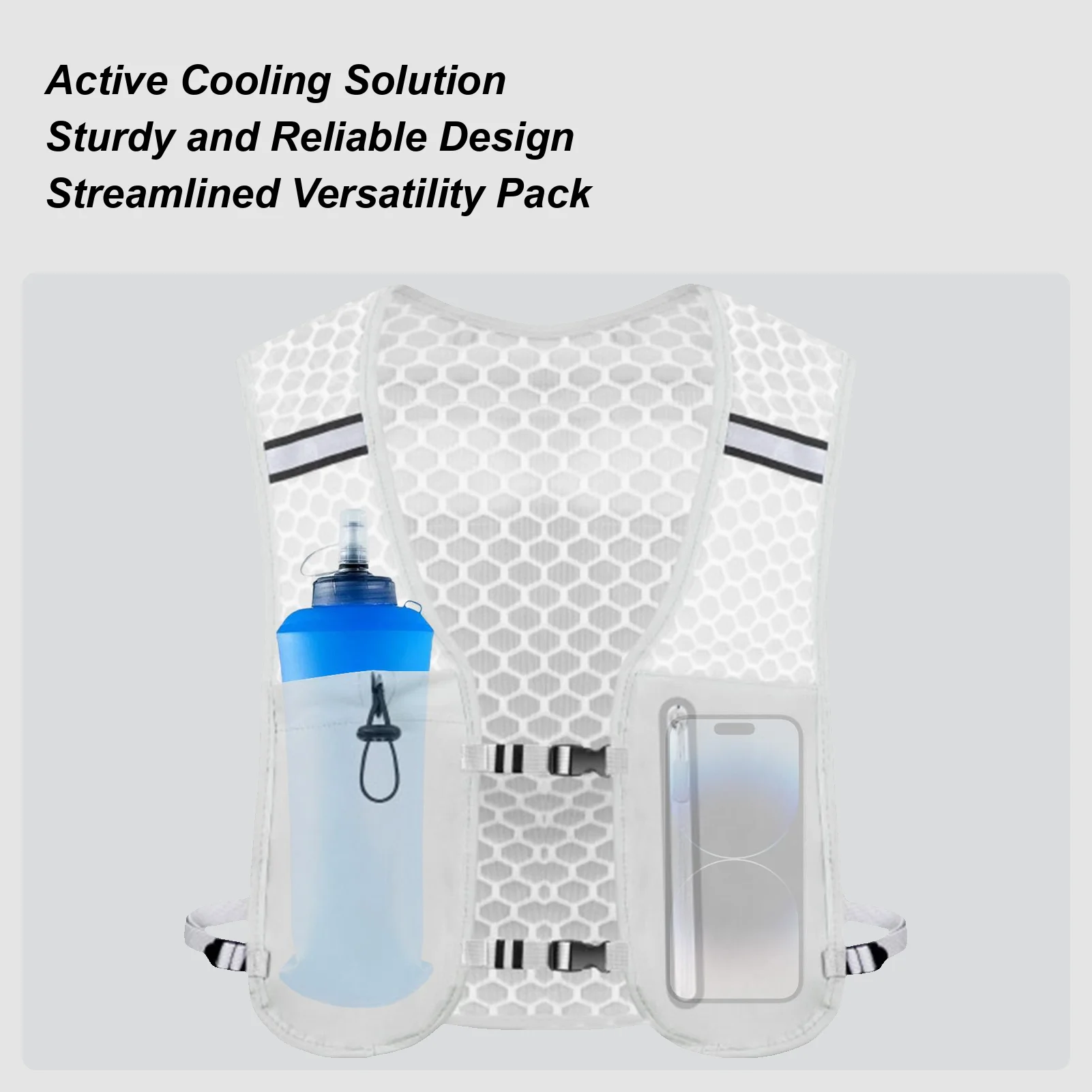 Running Backpack For Women Running Vest Hiking Water Backpack Phone Pouch Bottle Holder Lightweight Pack For Camping Travel