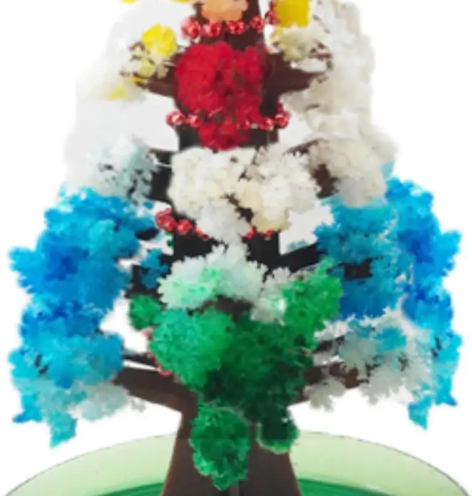 2022 10x6cm Visual Multicolor Mystic Grow Christmas Trees Toy Magic Colourful Growing Paper Tree Kids Funny Baby Toys Novelties