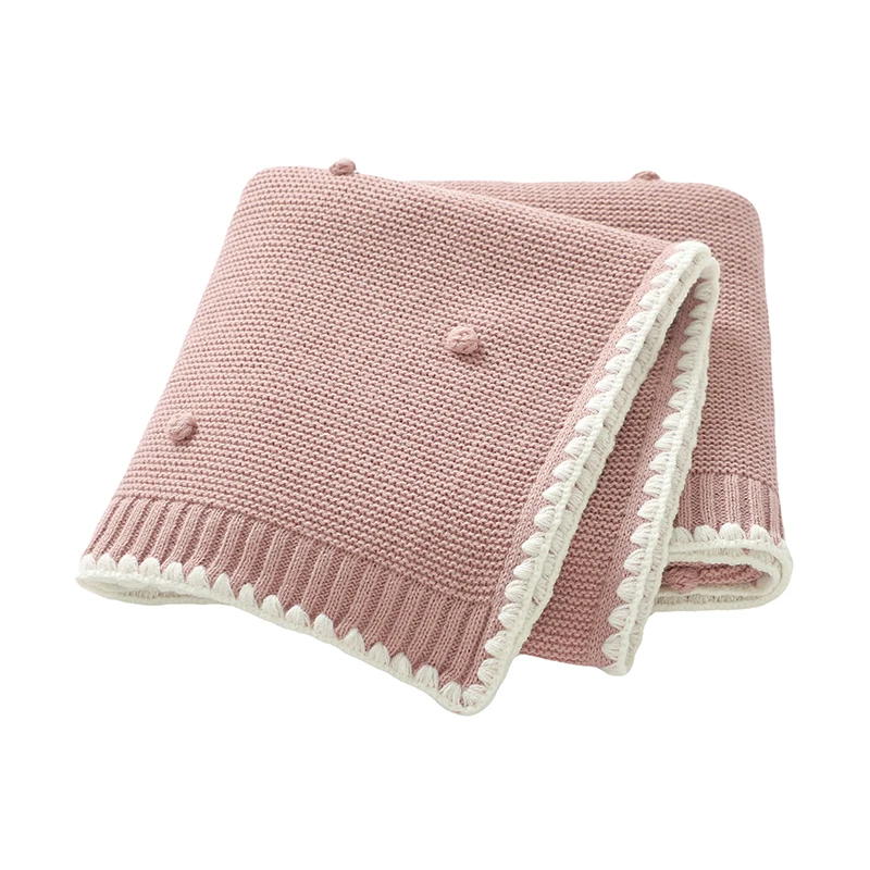 

Одеяло для новорожденных, вязаное постельное белье для маленьких мальчиков и девочек, одеяло 90*70 см, пеленка для коляски для малышей, модная однотонная клетчатая супер мягкая одеяло