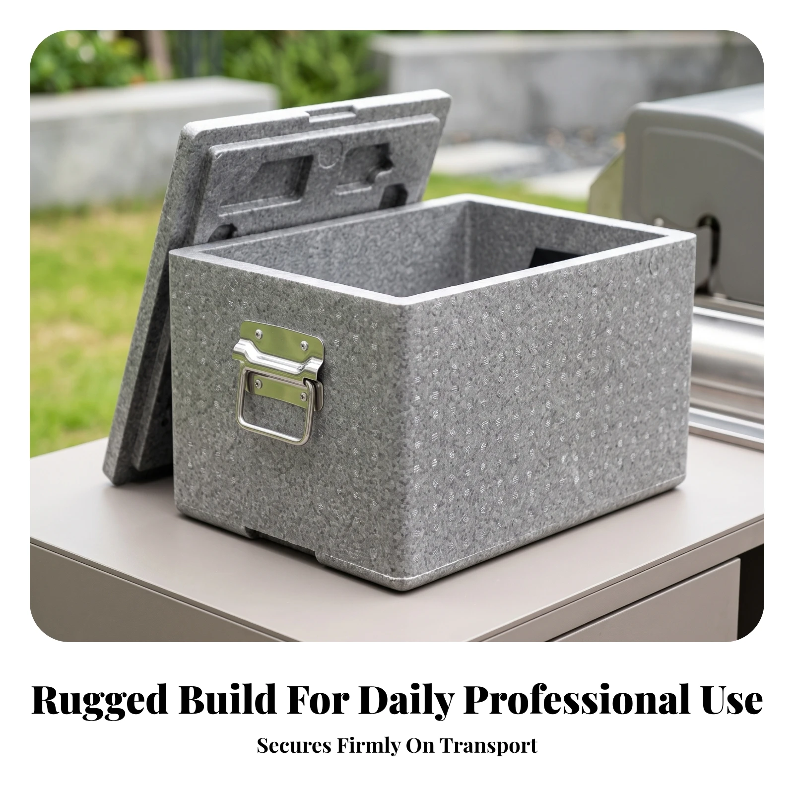 Insulated Foam Box Lightweight Expanded Polypropylene Cooler Box Foam Cooler Container Cold Chain Small-Volume for Caterers