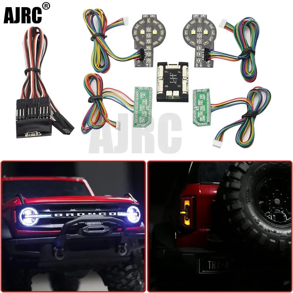 

For Trx4 2021nwe 92076-4 Bronco 1/10 Remote Control Tracked Car Turn Signal Brake Light Linkage Light Group High Low Beam