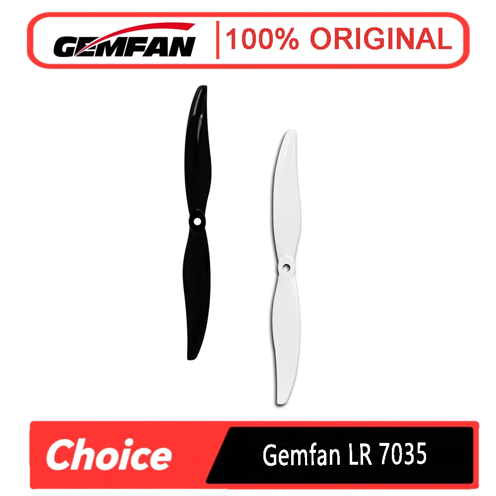 2Pairs Gemfan LR 7035 7X3.5 2-Blade PC Propeller M5 for RC FPV Freestyle 7inch Long Range LR7 Drones DIY Parts