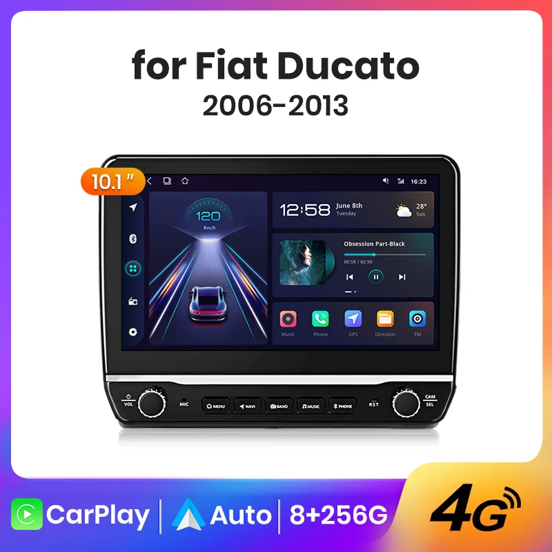 AWESAFE Wireless CarPlay Autoradio forFiat Ducato Peugeot Boxer 2 Citroen Jumper 2 2006 - 2015  Android  Car Intelligent Systems