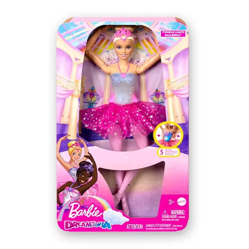 Muñeca Bailarina Barbie Sparkle, Muñeca de Moda con Articulaciones, Juguete Coleccionable Hlc25, Adorno, Regalo Sorpresa de Cumpleaños