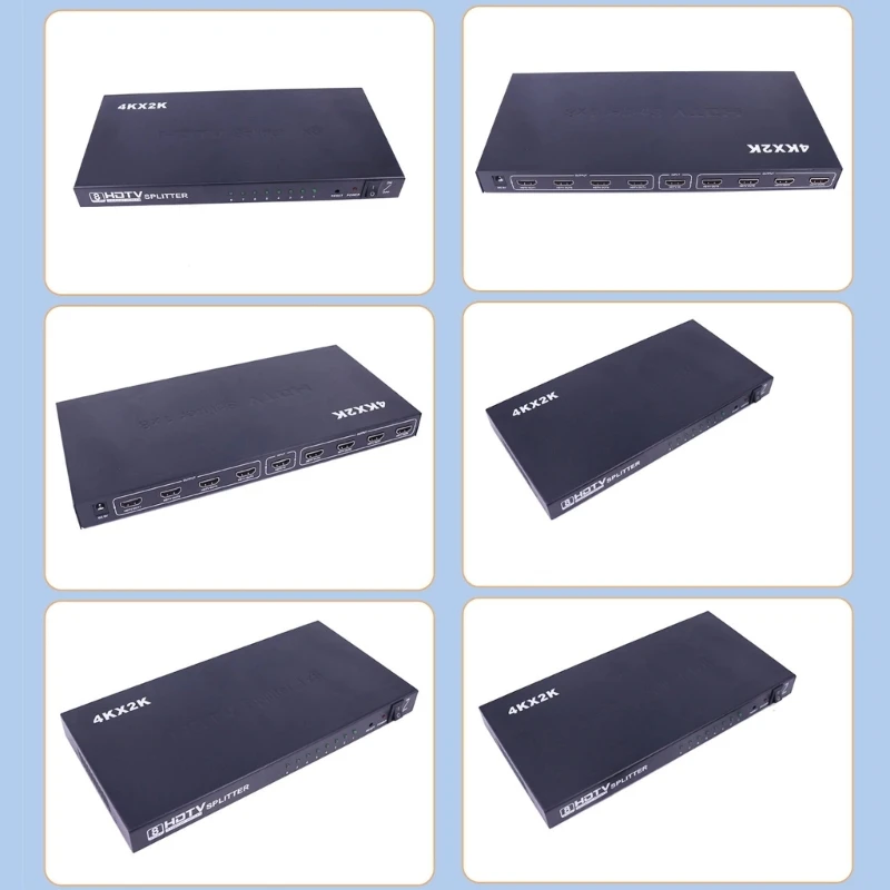 C7AB 1x8 HDTV Distribution Amplifier With 4K60Hz Resolution Output Intelligent Switching For Gaming Consoles And