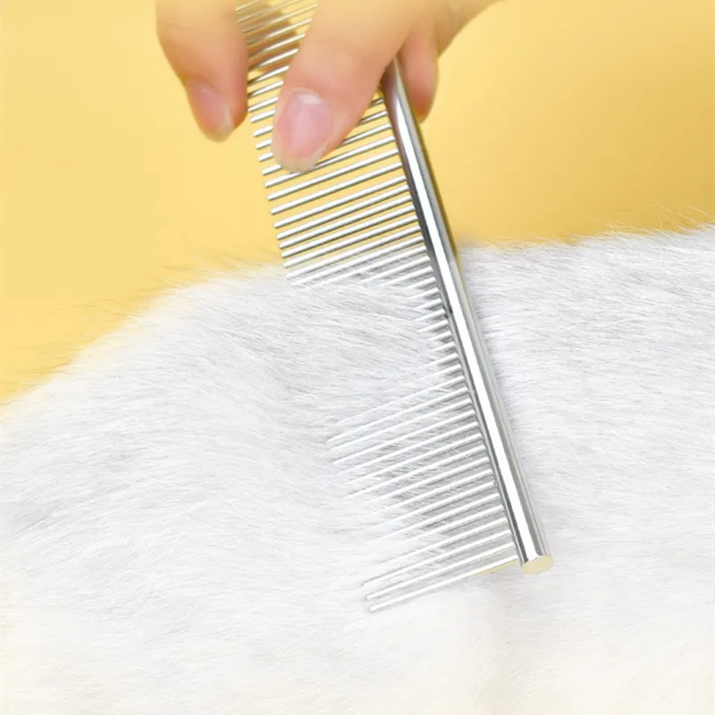 Dog Comb Massage Dog Brush Stainless Steel Combs for Dogs Hair Remover Pet Grooming Cat Hair Comb Cleaning Tools Pet Accessories