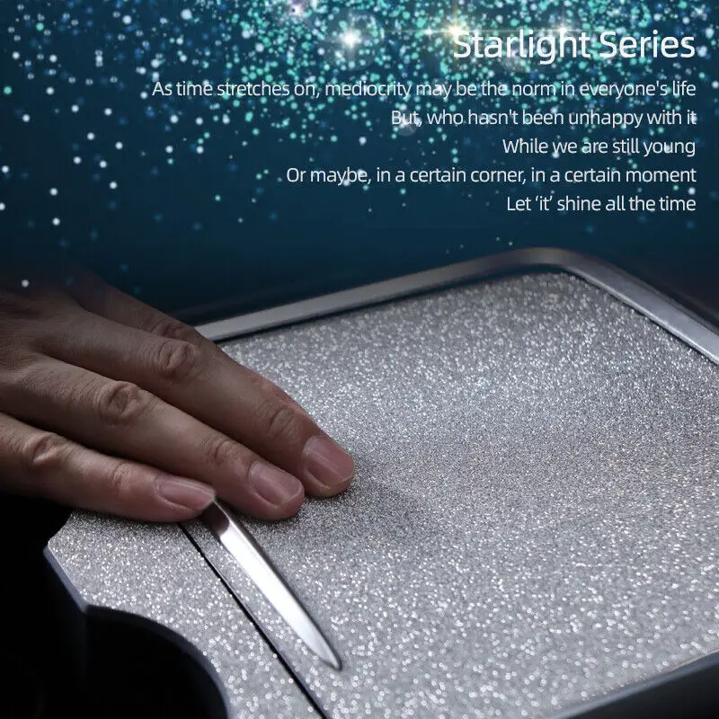 لامعة الداخلية مركز وحدة التحكم لوحة غطاء فيلم من البولي يوريثان ملصق لاصق لامع لشرارات تسلا نموذج 3 Y بلينغ #3