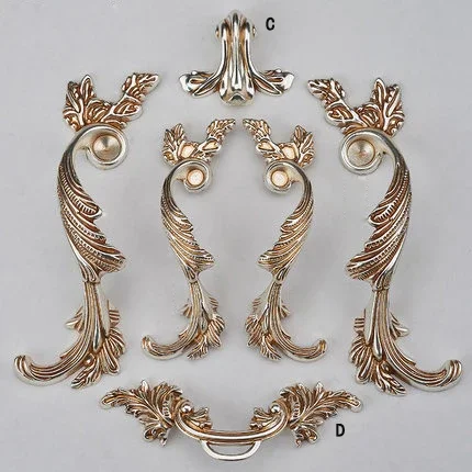 Shabby Chic Dresser Handles / Antique Silver Drawer Pulls Handles Knobs Door Handles Unique Kitchen Cabinet Knob Pulls Furniture
