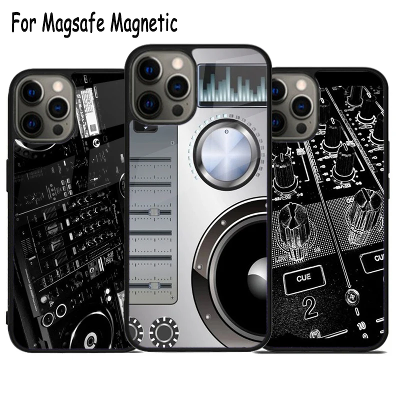 

Чехол Magsafe для телефона Mix master dj с беспроводной зарядкой, магнитный бампер для iPhone 15 16 14 13 11 12 Pro Max Plus