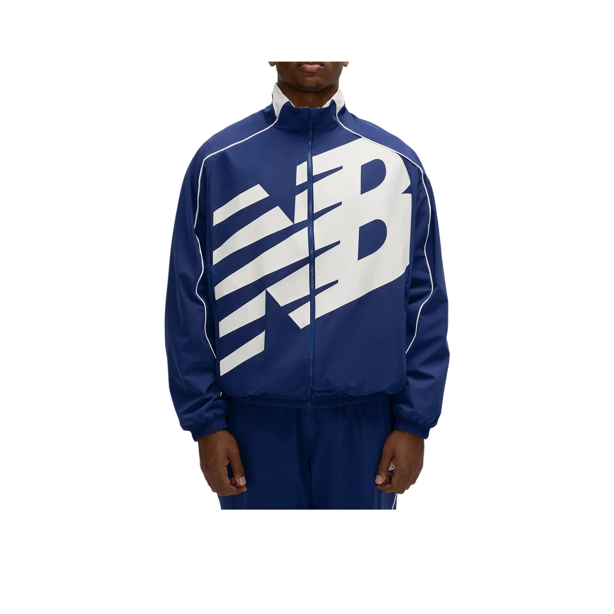 New Balance Basketball Oversized Print Woven Jacket Quick Dry Clothing Men's MJ61X398-IKW