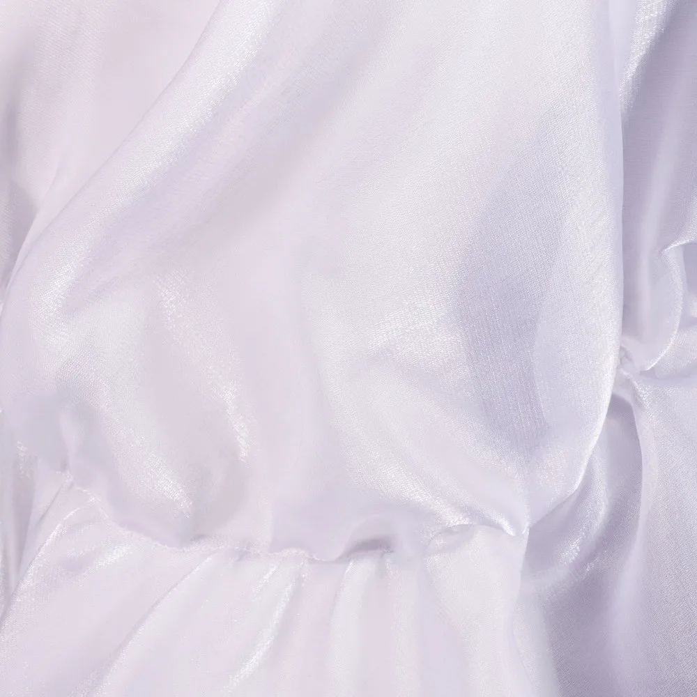 Simple Silk Satin Lace Cape White Elastic Chiffon Hijab Ribbon Trim Satin Head Wrap Church Prayer