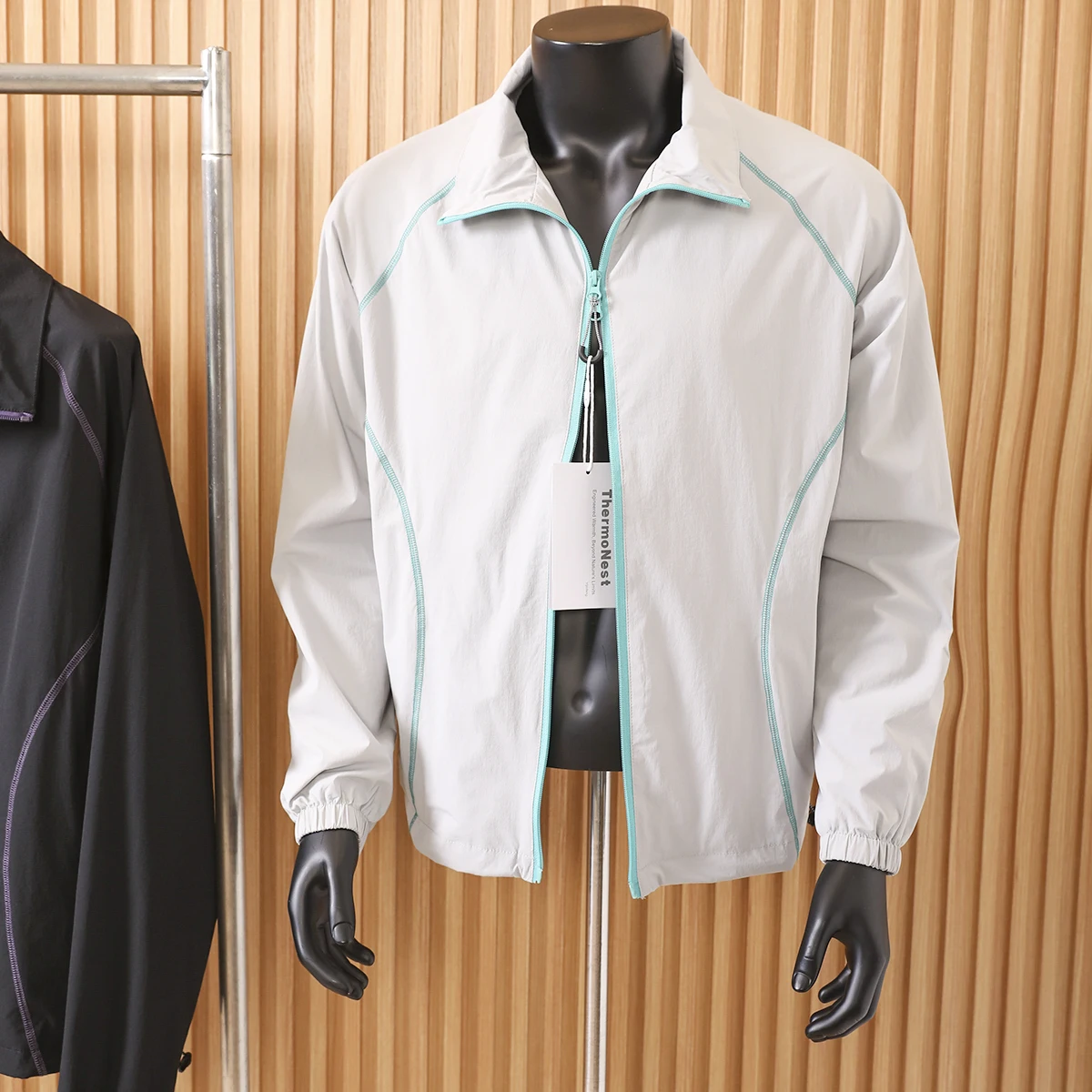 

Sle Outdoor Jaet! Windproof And Water-Resistant! American Contrast Color! ex Mountain Series Stand Collar Coat