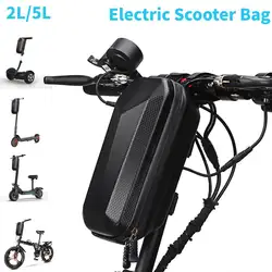 2L /5L Electric Scooter Front Bag Waterproof Folding EVA Hard Shell Bags  Bicycle Handlebar Hanging Bag Storage Accessories