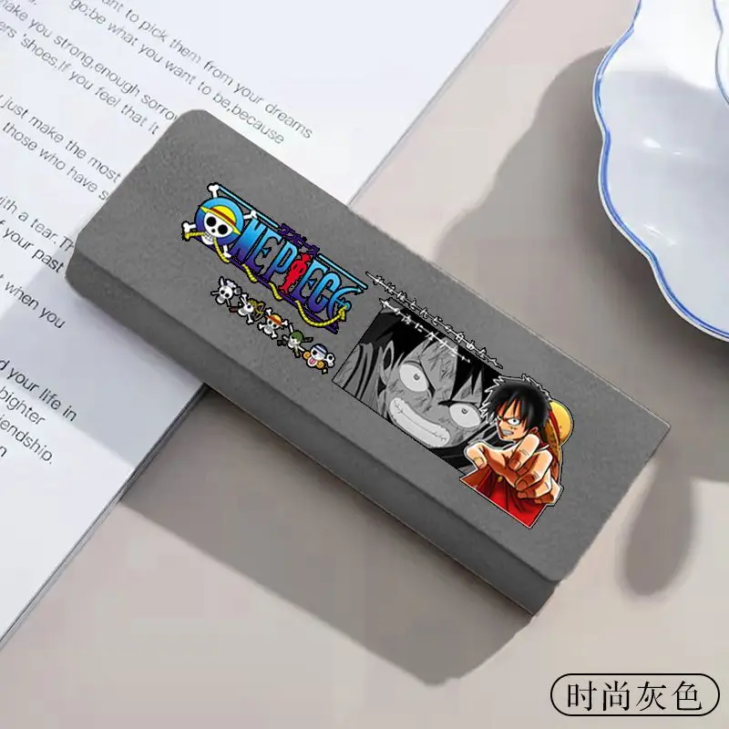 One Piece Roronoa Zoro Portgas D. Ace Anime Zweidimensionales Brillenetui für Studenten, tragbare, stoßfeste Aufbewahrungsbox für Brillen – Detail 6