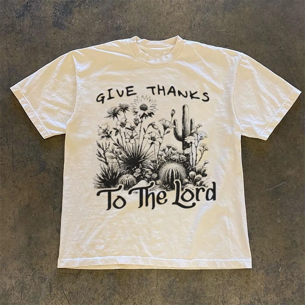 Retro Flower Cute Pattern Clothing Fashionable Women's Printed T-Shirt Cartoon Polyester Round Neck Short Sleeved Casual T-Shirt