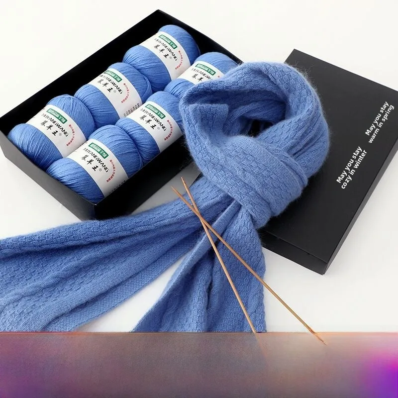 

Medium Thi Camere Yarn Scarf Material Kit Hand Knitting Diy Materials for Boyfriend Scarf Woolen Yarn for Clothing Acc...