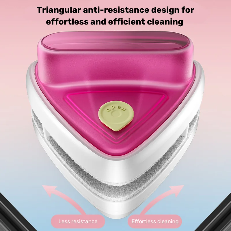 Magnetic Window Cleaner Glass Window Cleaning Tool Automatic Water Discharge Double-layer Wiper for Household Office 3-8 8-15mm