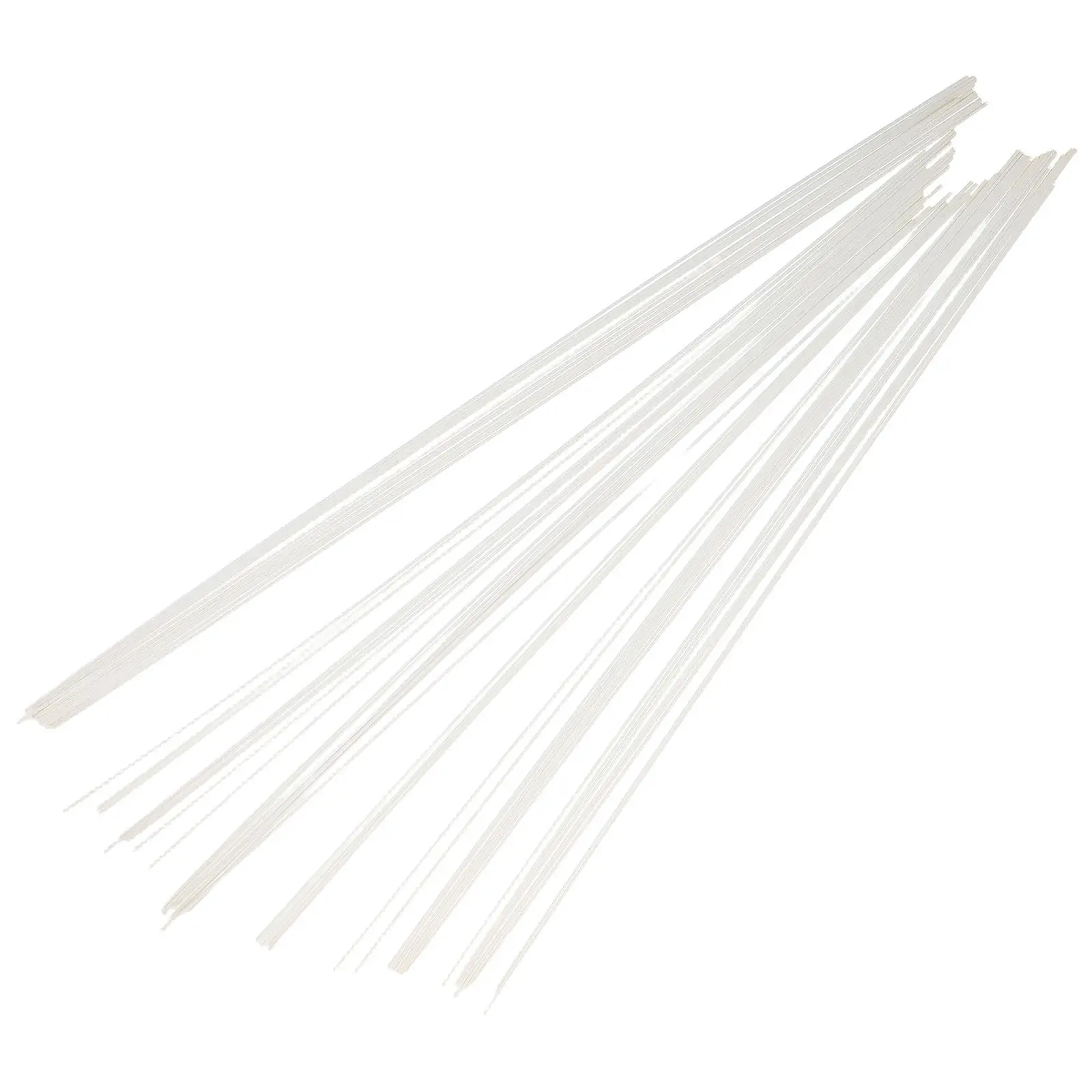 

50 шт. белых пластиковых квадратных стержней, цельные прутки для архитектурных моделей, рукоделия, творческих проектов и дизайна