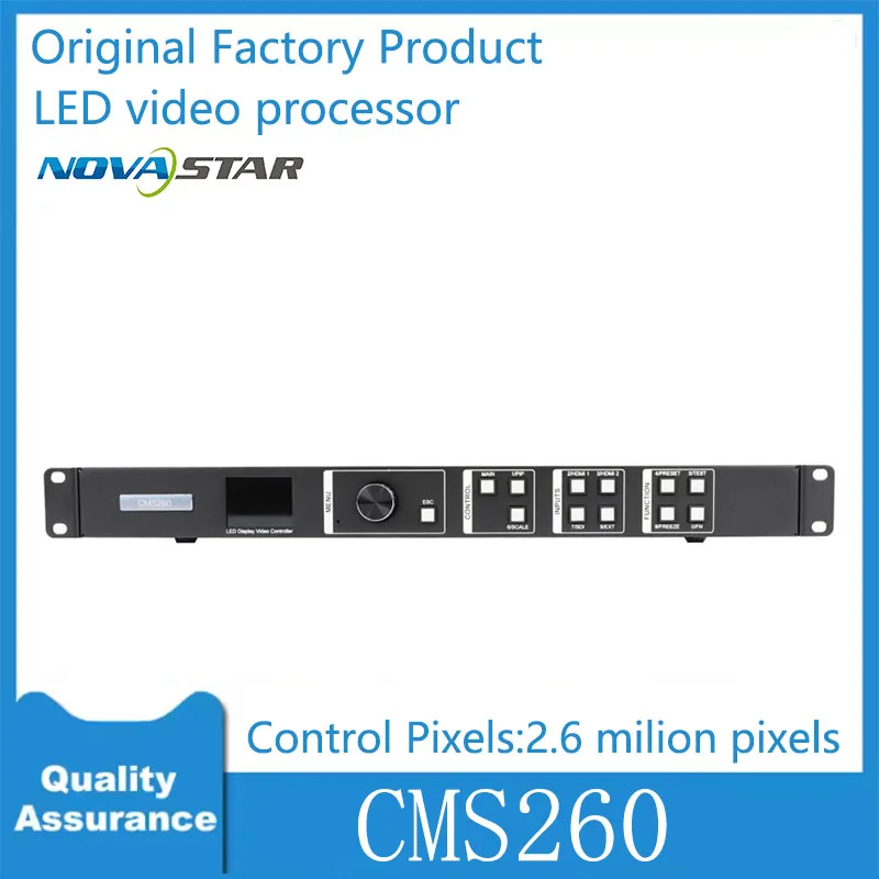 

Novastar CMS260 video processor with 2.6 million pixels LED indoor full-color display screen, advertising screen supporting USB
