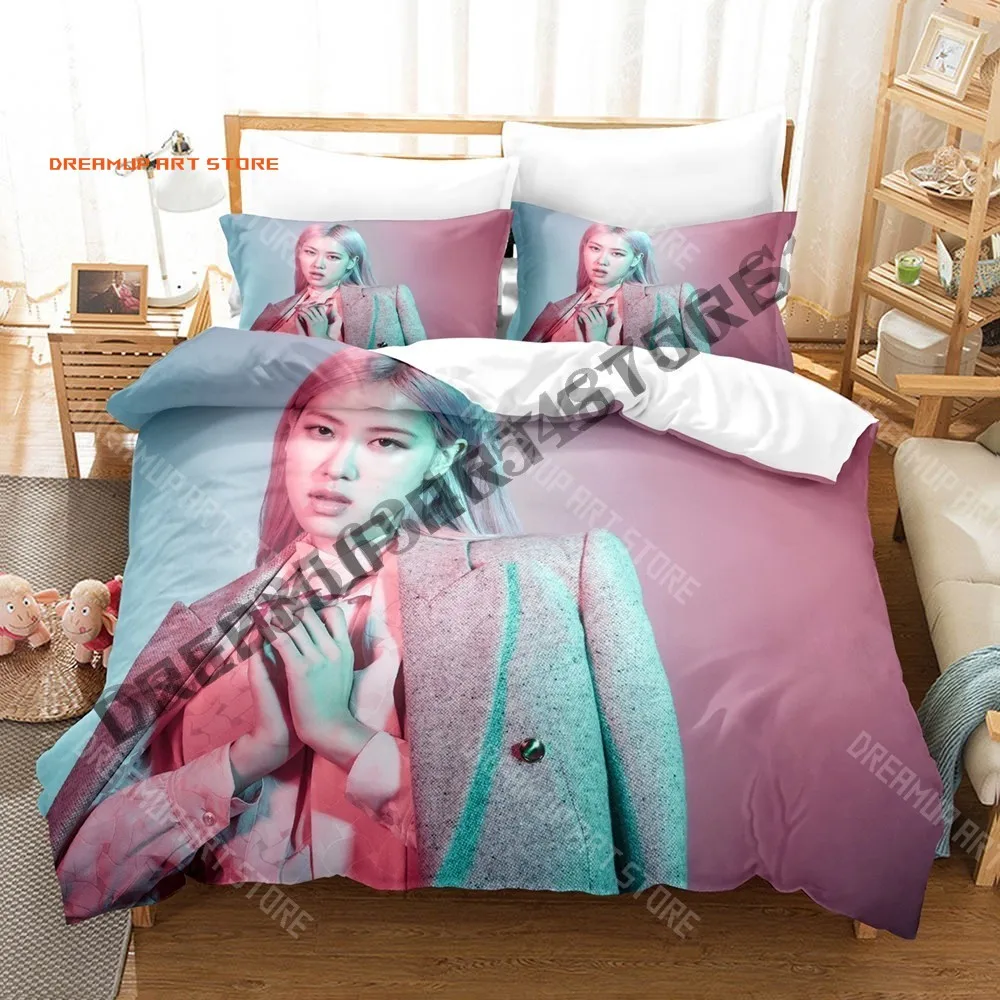 2026 3D Print Rosé Number One Girl Bedding Set Single Twin Full Queen King Size Bed Set Adult Bedroom Duvetcover Sets Kpop Bed S