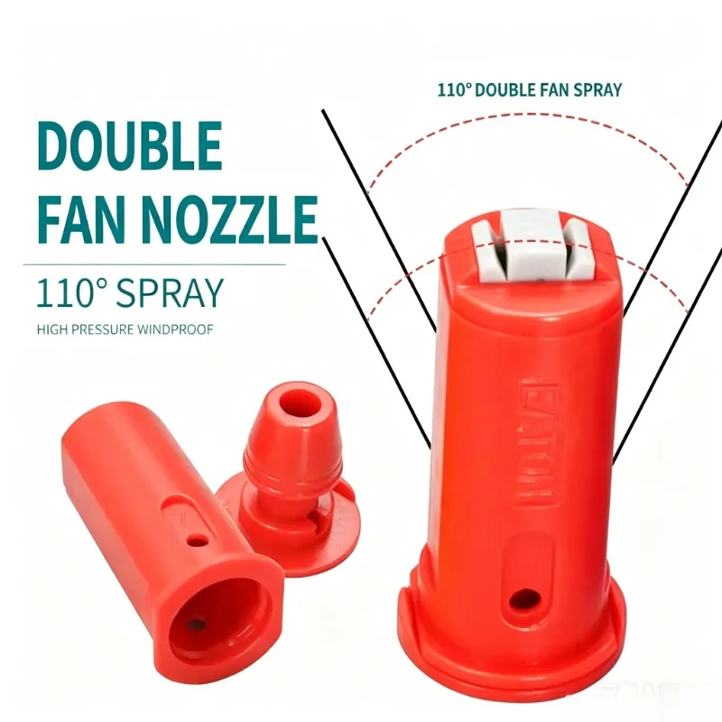 10PCS Double Fan Windproof Anti Drift Agricultural Atomizing Nozzle Drone Sprayer Head Replacement Spray Accessory view 5