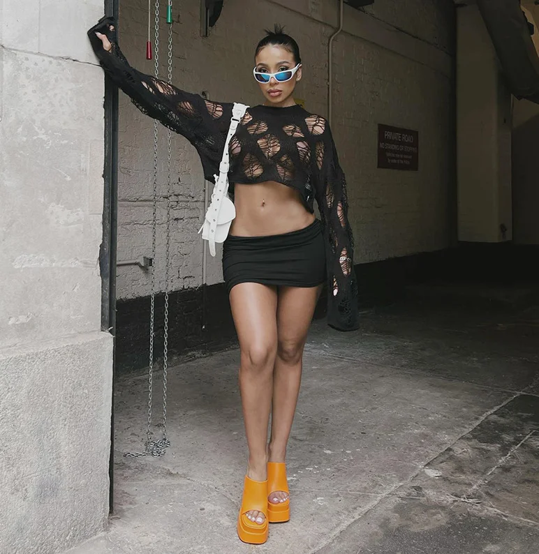 

Сексуальная женская футболка Pure Desire с длинным светом, винтажная свободная посадка Crew Ne, одноцветная, модная вязаная накидка