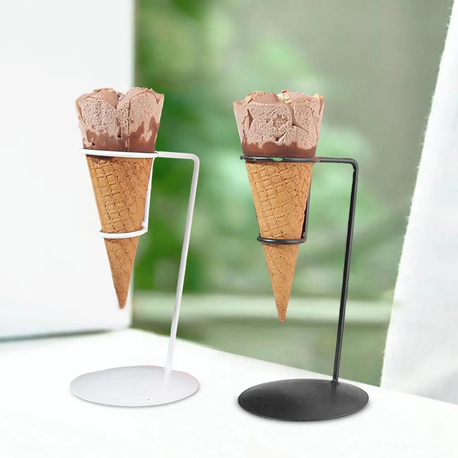 Ice Cream Cone Holder, Food Stand, Waffle Cone Display Stand, Popcorn stand Rack