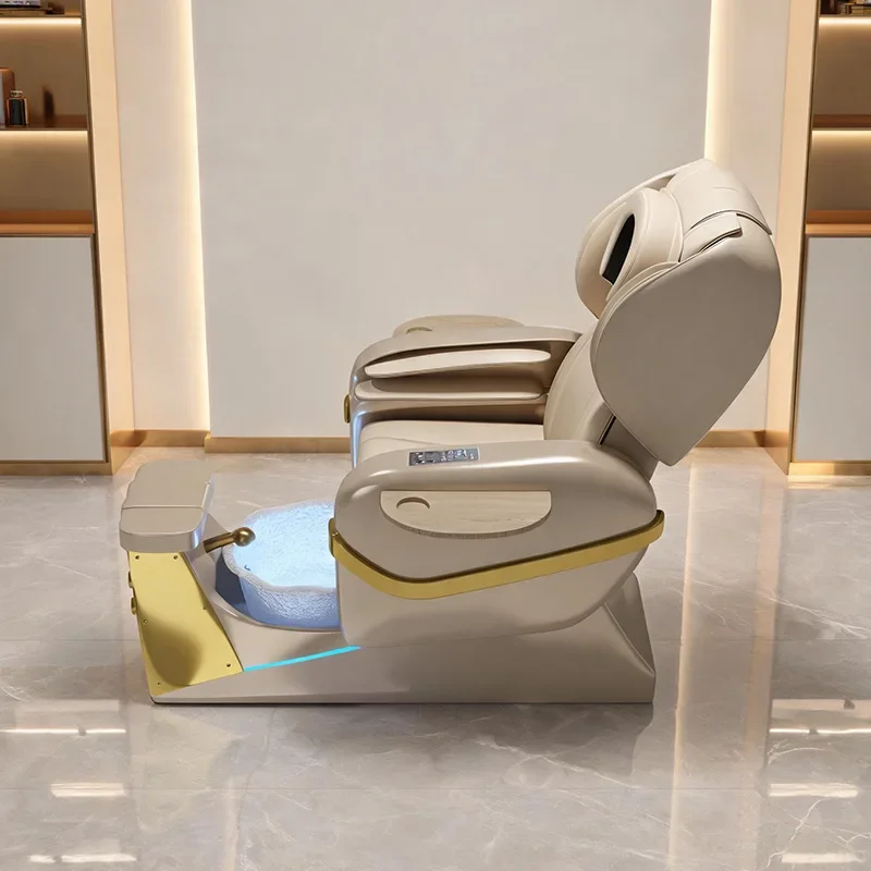 #Electric Pedicure Chair, SPA Massage Foot Soak Sofa, Beauty Salon Nail Salon Recliner, Adjustable Comfortable Relaxation