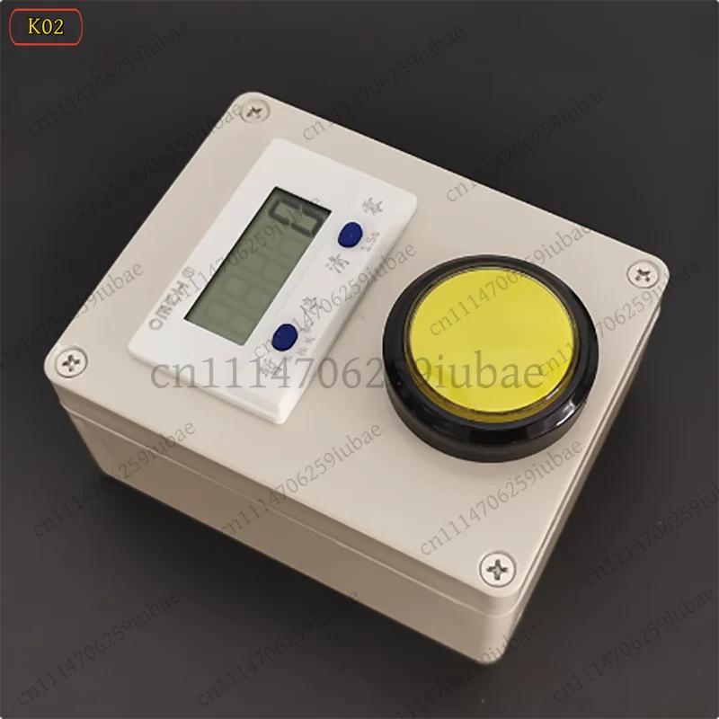 OMCH Intelligent Electronic Counter LCD Digital Display Accumulator with Manual Button for Laboratory Workshop