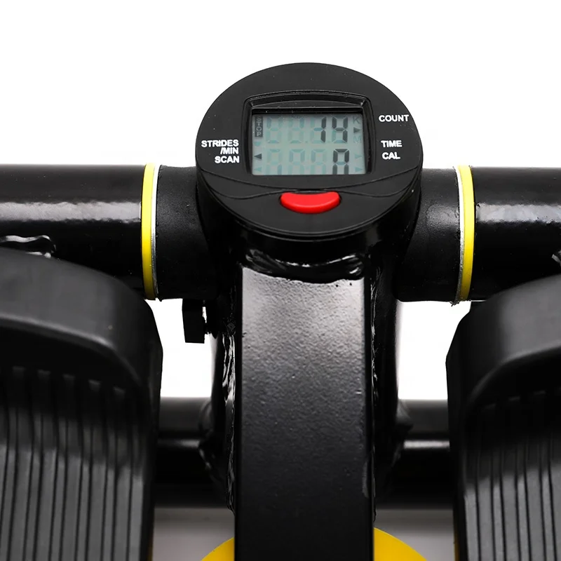 

Health Steel ABS Hydraulic Cylinder Fitness Exercise Machine Mini Portable Stair Stepper with Resistance Bands for Home Use