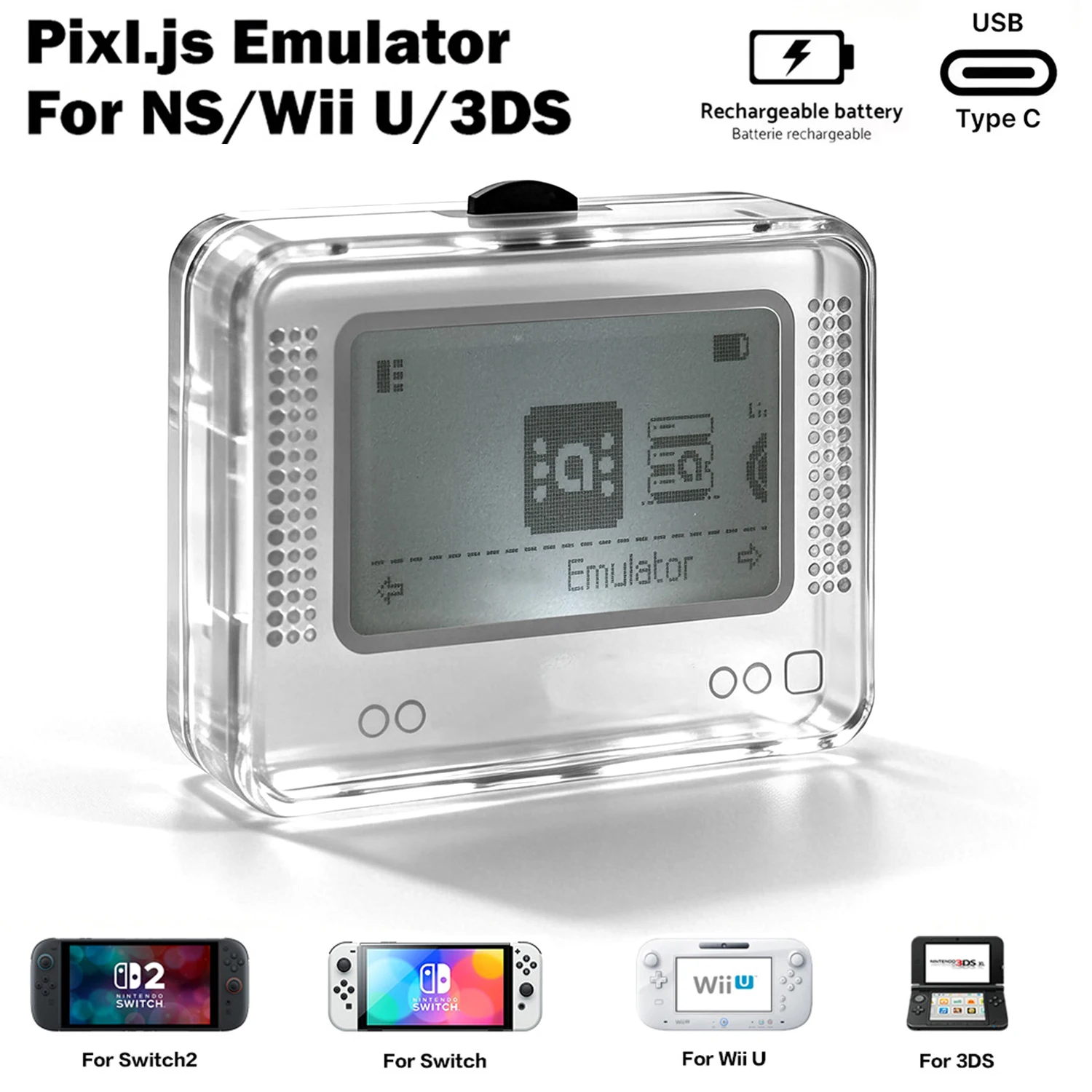 For Amiibo Emulator NFC Smart Game Simulator Infinite Card Swipe Universal For Switch2/Switch WiiU 3DS Portable Reader Writer