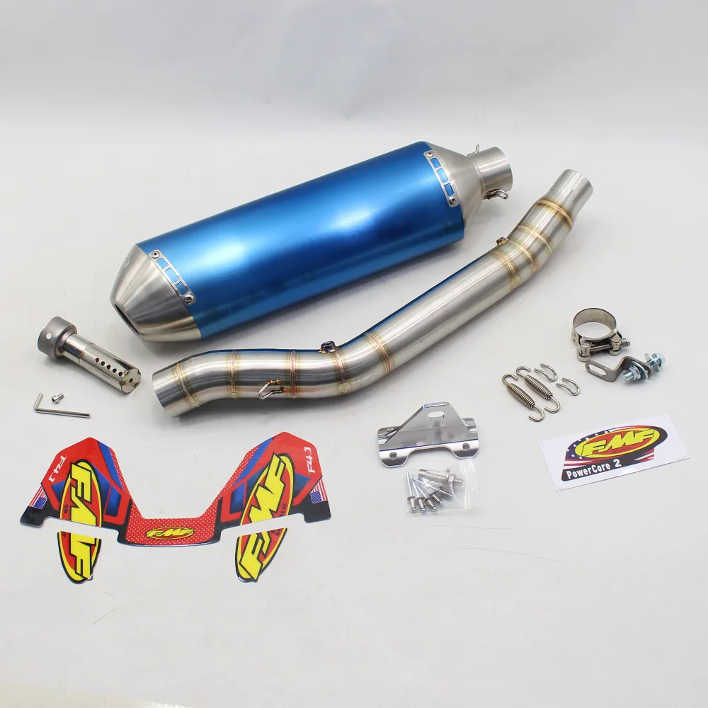 DRZ400 DR Z400 DRZ 400 Slip On Exhaust Pipe System Motorcycle Mid Link Tube Connect FMF Muffler with DB Killer